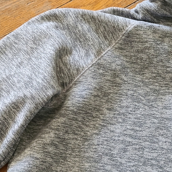 TEK Gear Essential Fleece Relaxed Turtleneck Heathered Gray Stripe XXL - Picture 7 of 15